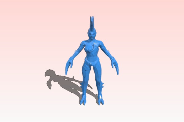 herald of slaanesh - chaos daemons - tm | 3d print model