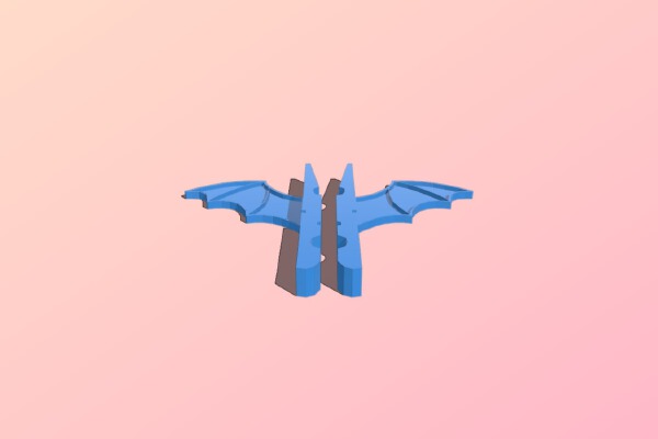 Bat Clothespin v2 | 3d print model