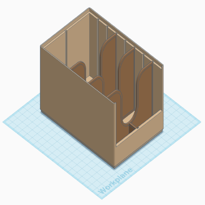 Stackable Storage Box LCG with Dividers for Arkham Horror | 3d print model