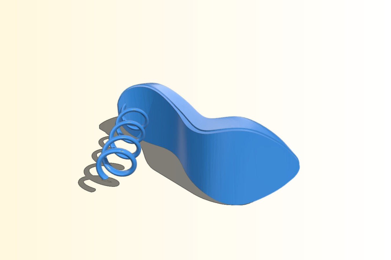 Wine Holder with Corkscrew Heel