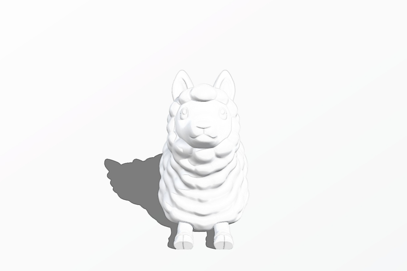 Cute Llama - Flexi Articulated Animal (print-in-place)