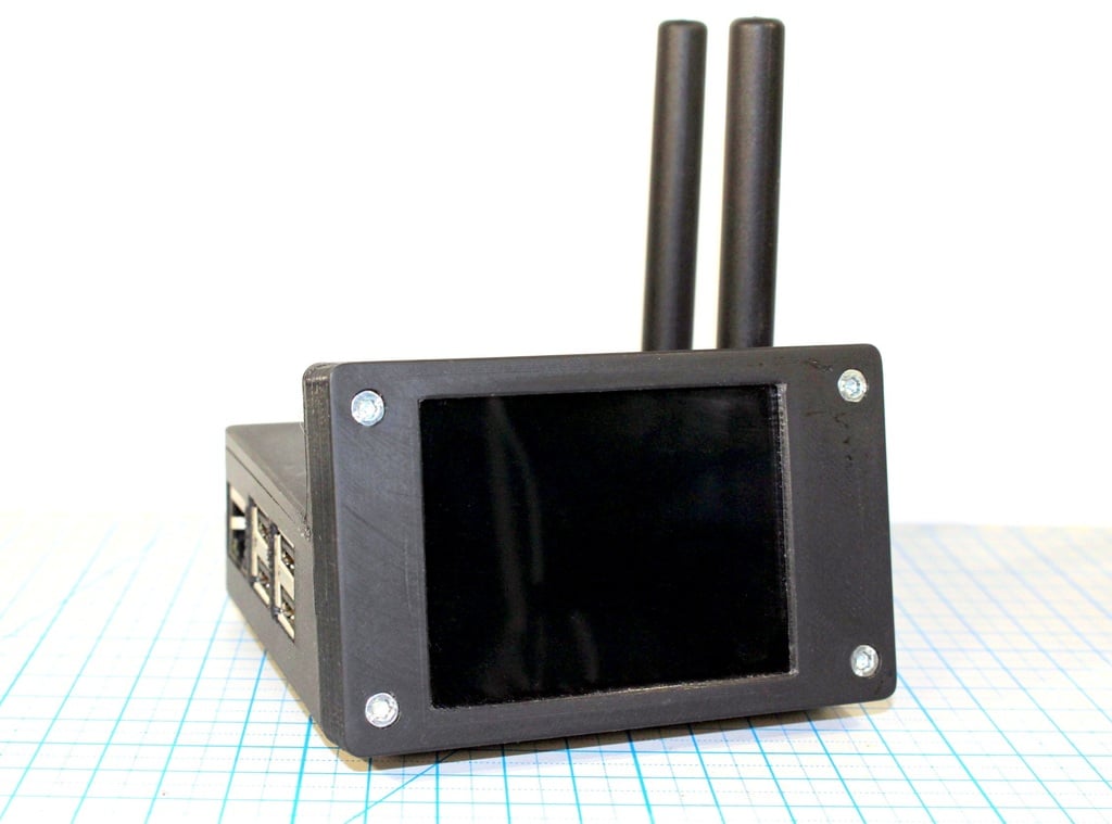 mmdvm hotspot case with nextion 2.8" & raspberry pi 2-3