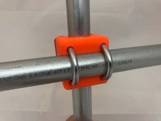Makerpipe Crossover Clamp for EMT using U-bolts | 3d print model
