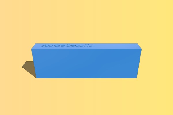 You Are Beautiful Makeup Organizer | 3d print model