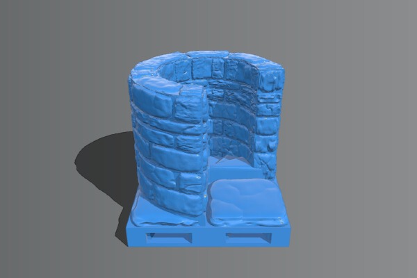 OpenForge 2.0 Corner Spiral Stair Down OpenLock Base | 3d print model