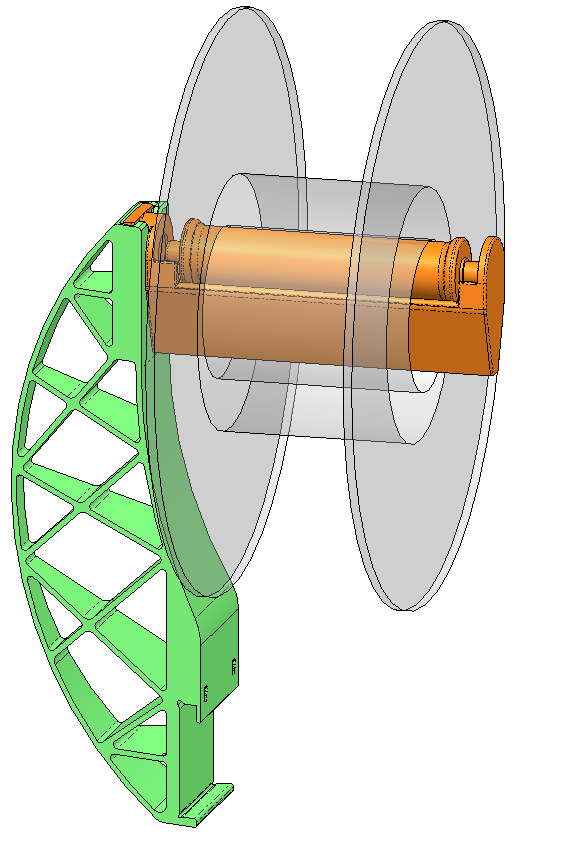 Low Friction Sideways Filament Roll Holder for Prusa I3