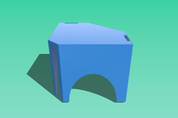 Aquarium Corner Fish Hide Cave | 3d print model