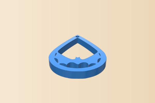 Halloween earring – Bat | 3d print model