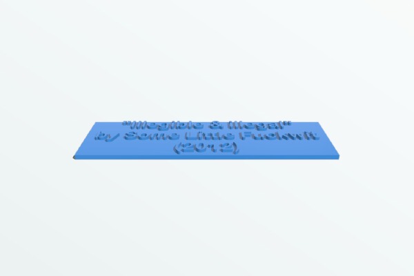 Vandal Critic Art Tags | 3d print model