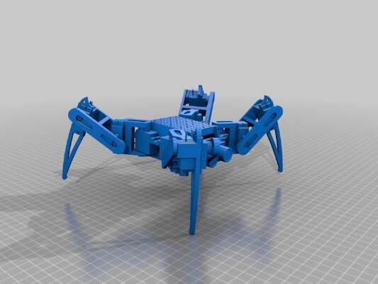 Spyder robot spider robot quad robot quadruped sg90 mg90 arduino nano expansion | 3d print model