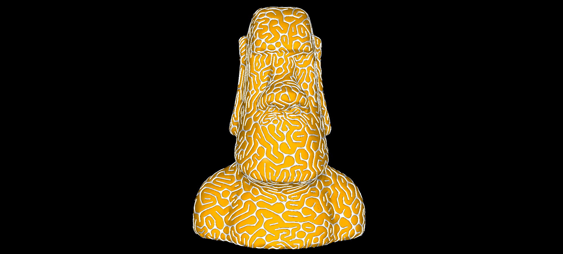 2 Colors - Infinite Pattern - Moai by Dizingof