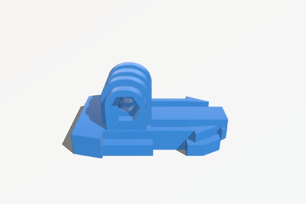 Actionpro X7 Slide in Clip | 3d print model