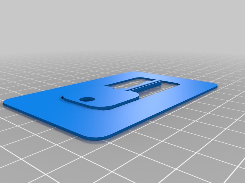 My Customized Duplicating House Keys Credit Card (Remix) - 3dstl