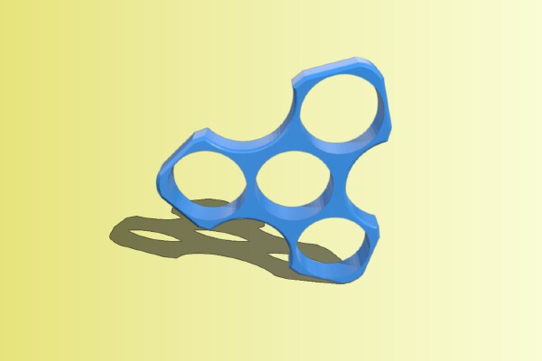 Pointed Fidget Spinner | 3d print model