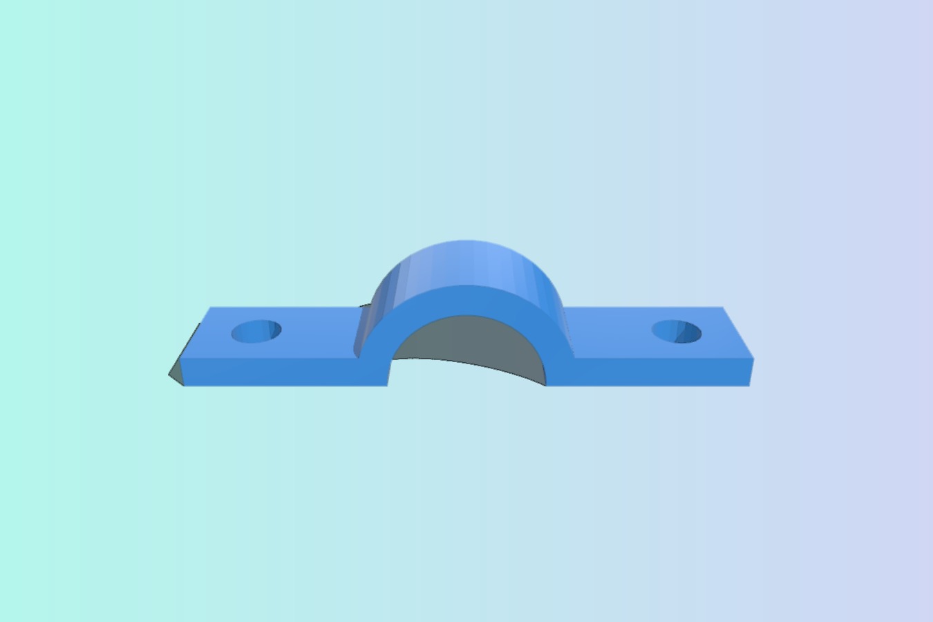 Pipe clamp _ holder - OpenSCAD parametrised