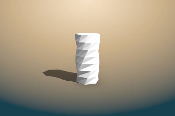 Twisted 6-sided Vase | 3d print model