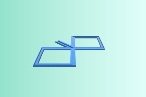 868mhz biquad antenna for fhem | 3d print model