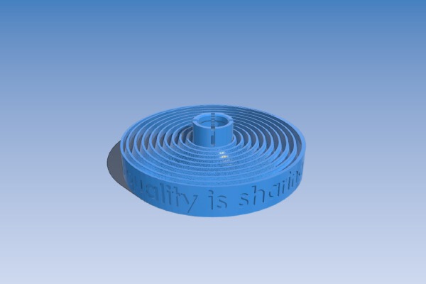 Spool Rewind Spring for Wire Shelving | 3d print model