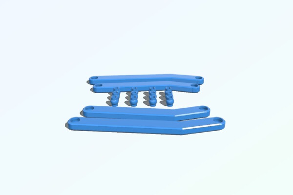 SCX24 Jeep and C10 - High Clearance Suspension Links and Pivot Balls | 3d print model