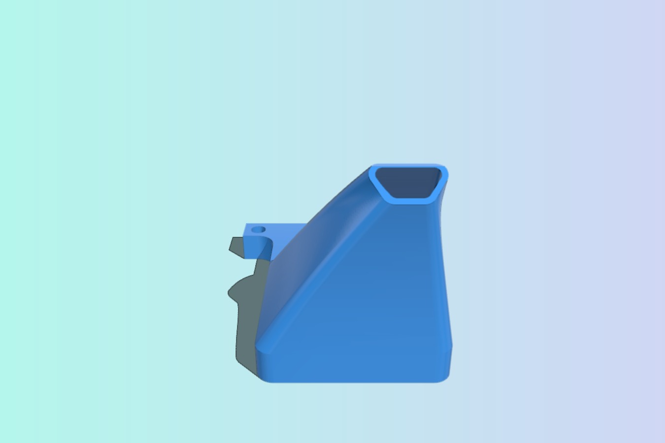 Taz 5 Extended Fan Mount for E3D Hot End