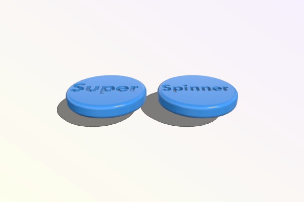 fidget spinner cap with text, Customizable | 3d print model