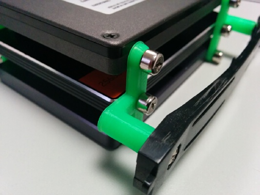 triple SSD to 3.5" HDD adapter | 3d print model