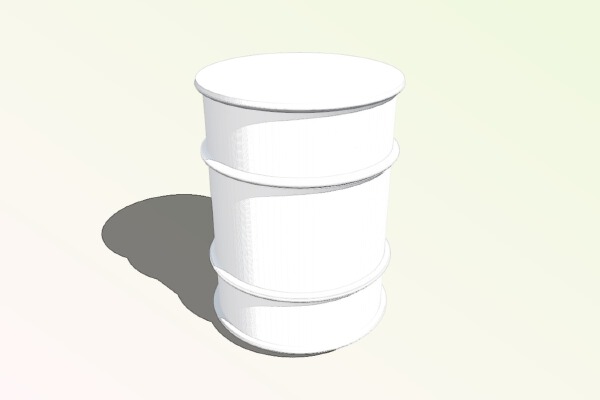 Small Fuel Barrel - Scale 1:72 (Updated model in description) | 3d print model