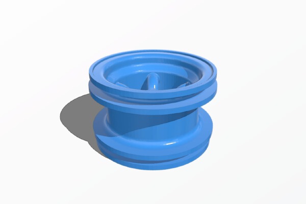 WPL MN Challenger Mach 5 Style tube spoke New Jimny and Land Rover wheel | 3d print model