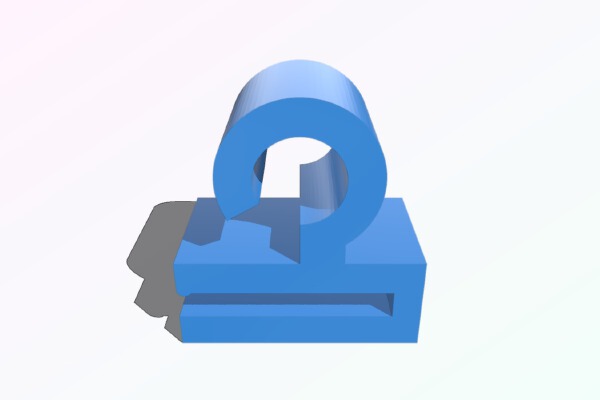 Christmas Light Office_Dorm Ceiling Panel Hook | 3d print model