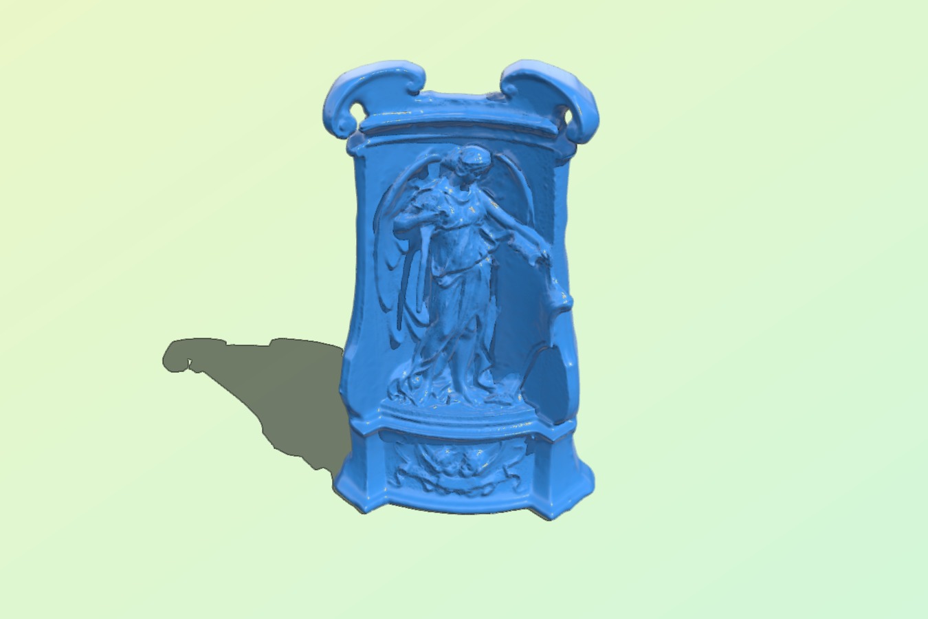 Tombstone with an angel