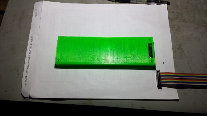 Character LCD holder - I needed a simple enclosure for a 40x4 character LCD so I made one! | 3d print model