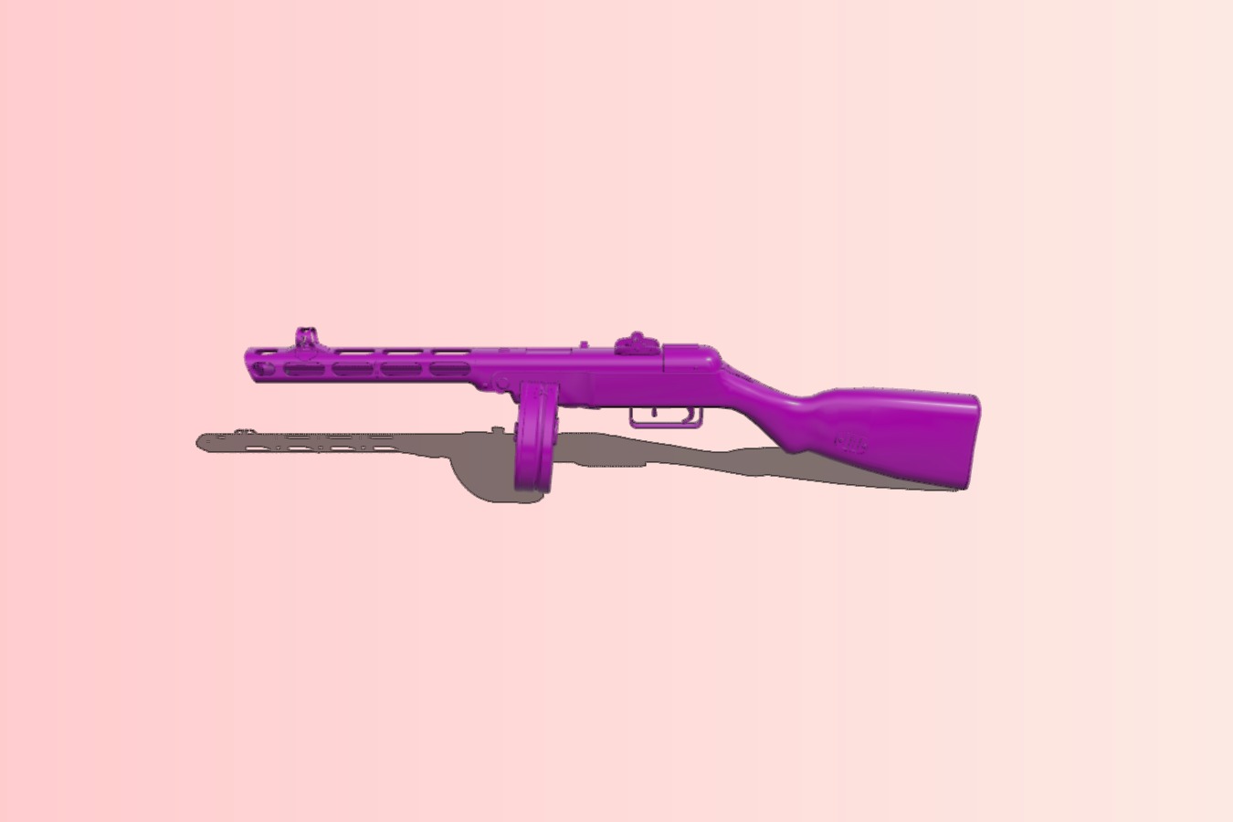 PPSh-41 SMG - import from sletchfab!