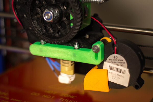 Centrifugal (radial) Fan (blower) mount for Greg's Wade Prusa i3 adapter | 3d print model