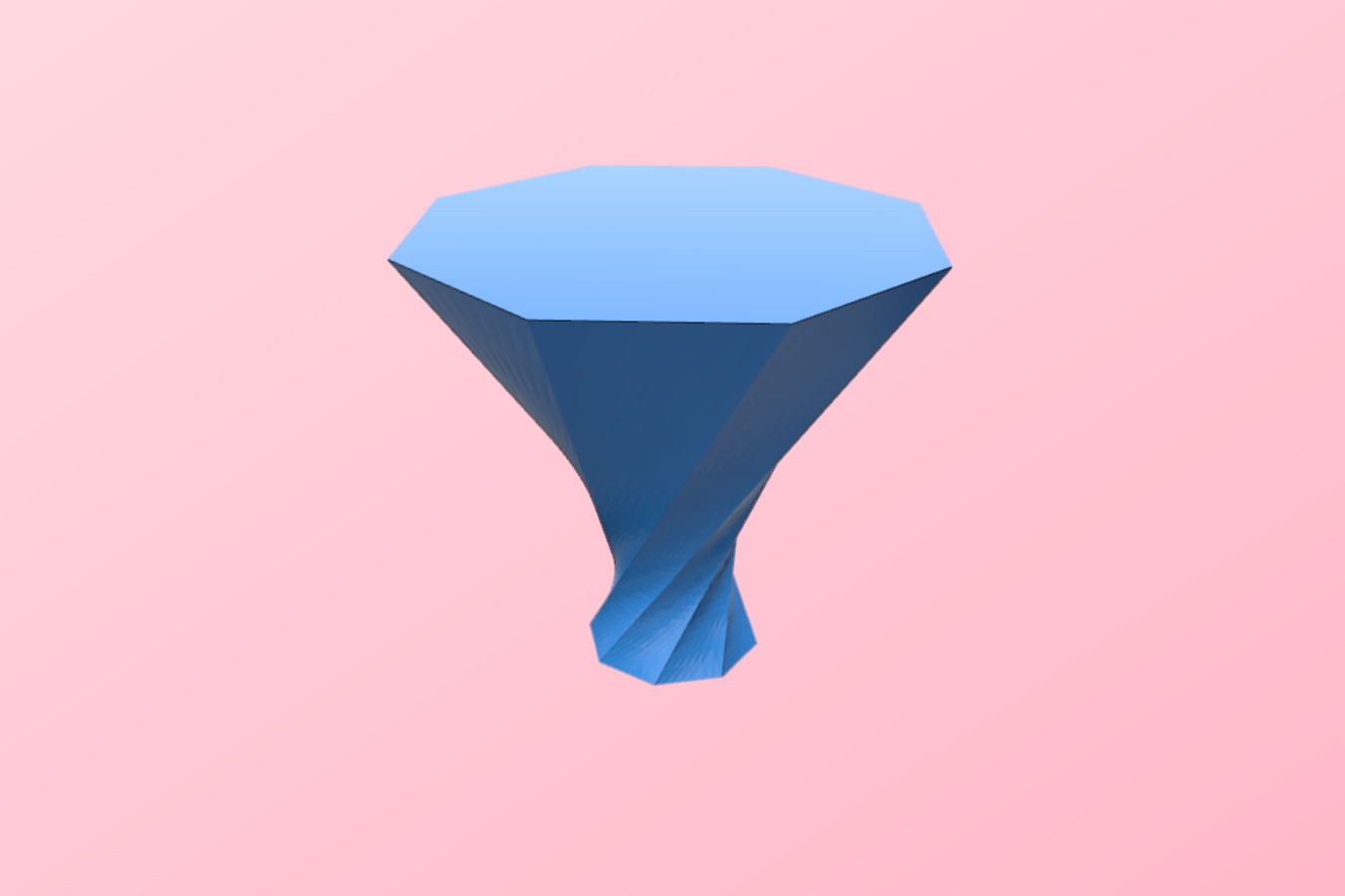 Diverging Spiral Vase