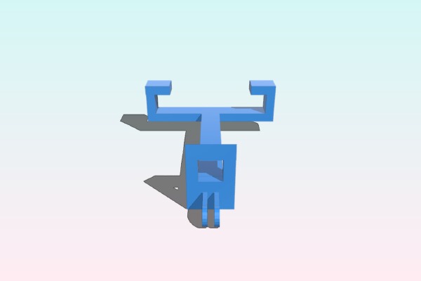 iPhone Selfie Stick Holder | 3d print model
