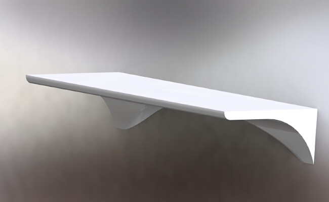 Mini Shelf _ Miniregal (for display, no screws needed) | 3d print model