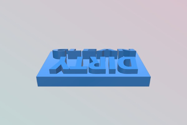 Dishwasher Clean_Dirty Placard | 3d print model
