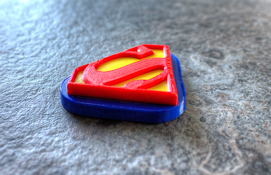Superman Dual extruder Tri-colour trick
