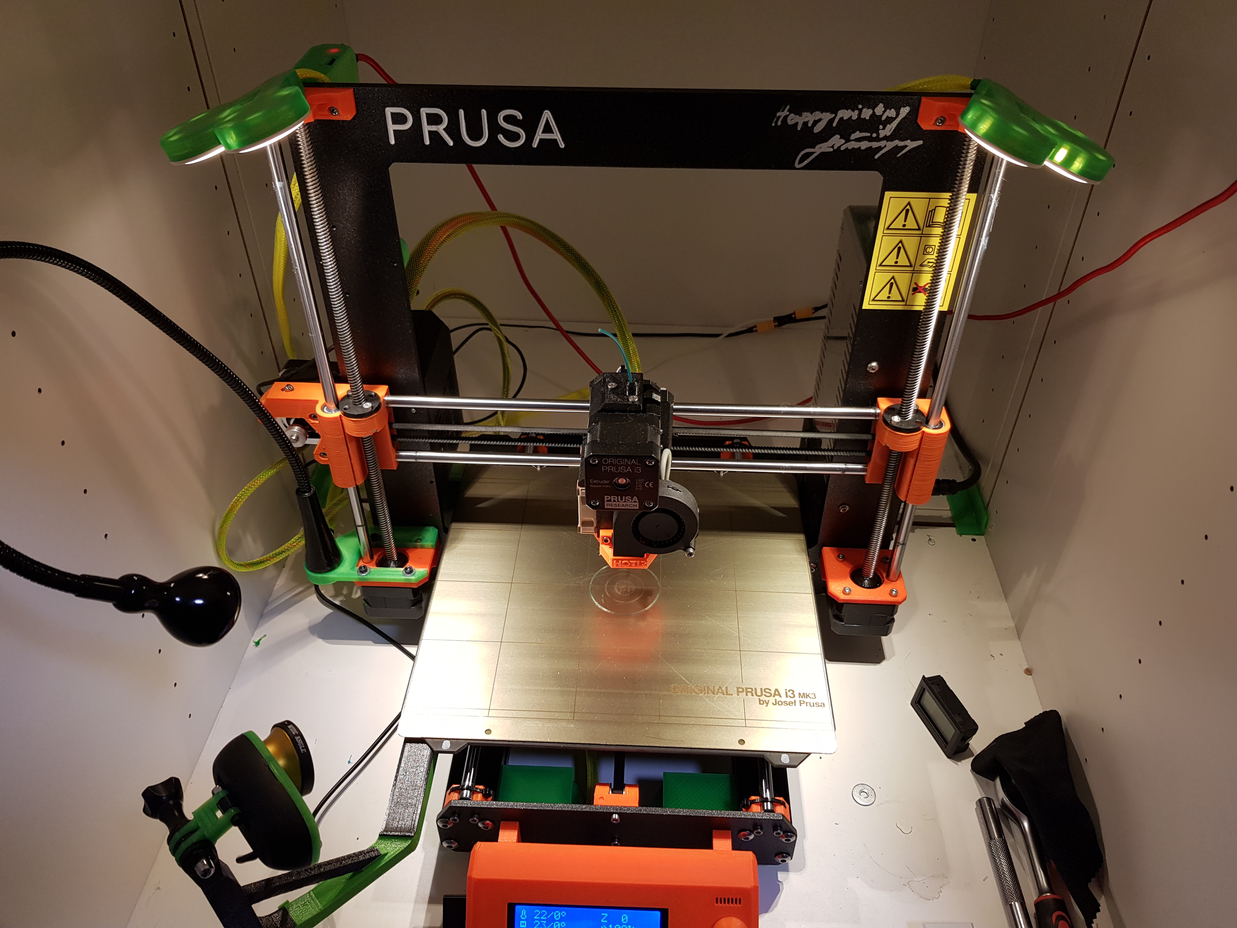 Dual Ikea Ledberg mount to Prusa MK2_MK2S_MK3 Z-top