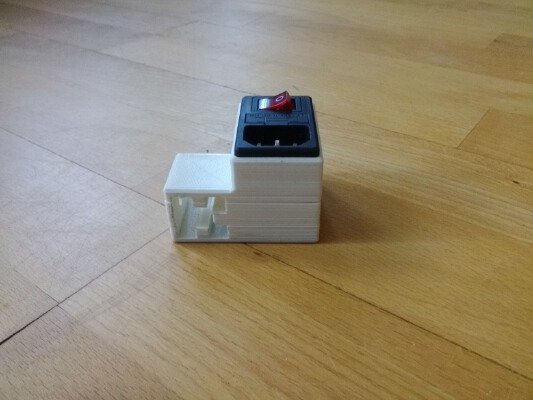 Power switch connector for alu 2020 | 3d print model