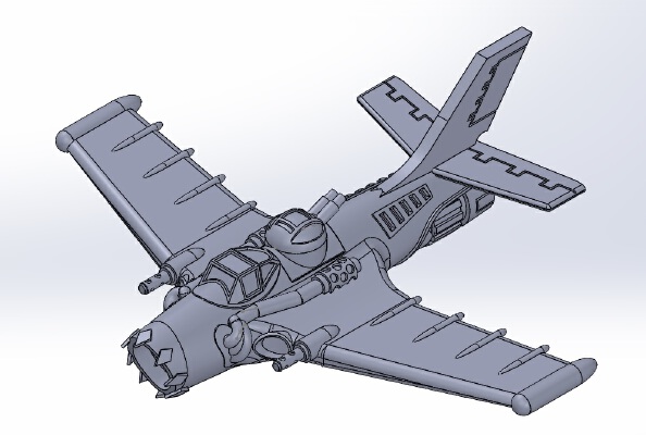 dakka jet & da bommba | 3d print model