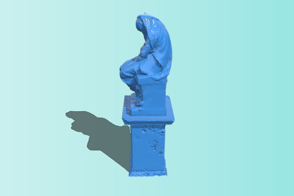 Young girl at rest | 3d print model