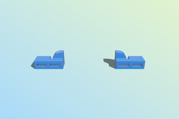Chiron 3D X-axis belt adapter | 3d print model
