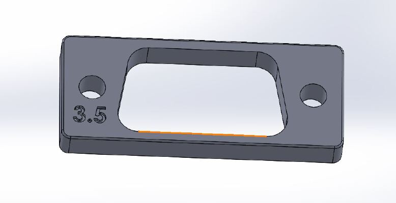 DB9_RS232 Spacer | 3d print model