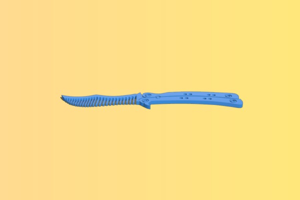 Butterfly Knife Comb | 3d print model