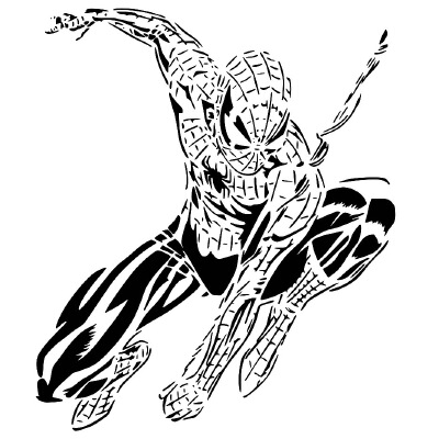 Spiderman stencil | 3d print model