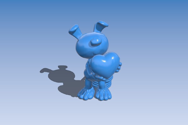 Be my Valentine Marsupilami | 3d print model