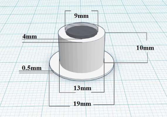 Toilet Seat Grommet | 3d print model