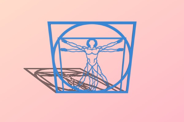 Leonardo Da Vinci Vitruvian Man | 3d print model