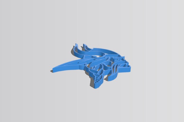 Minnesota Vikings Logo Outline | 3d print model